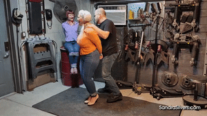 ajmarion.com - 0288 - Tits Out For Tape Tied Twosome - AJ Marion, Sandra Silvers, & Ben thumbnail